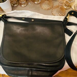 Vintage Coach Patricia Legacy Black Leather 9951 Bag Made In United States 1994